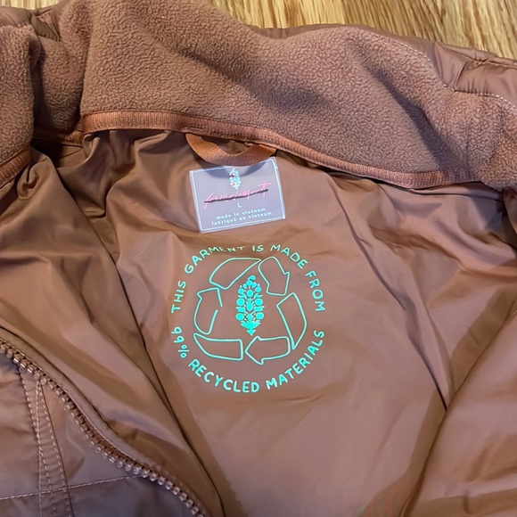 NWT Free People FP Movement Riley Recycled Popover Packable Puffer Hoodie Large - Picture 6 of 16